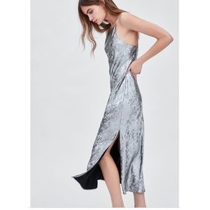 NEW! Zara Metallic Party Dress